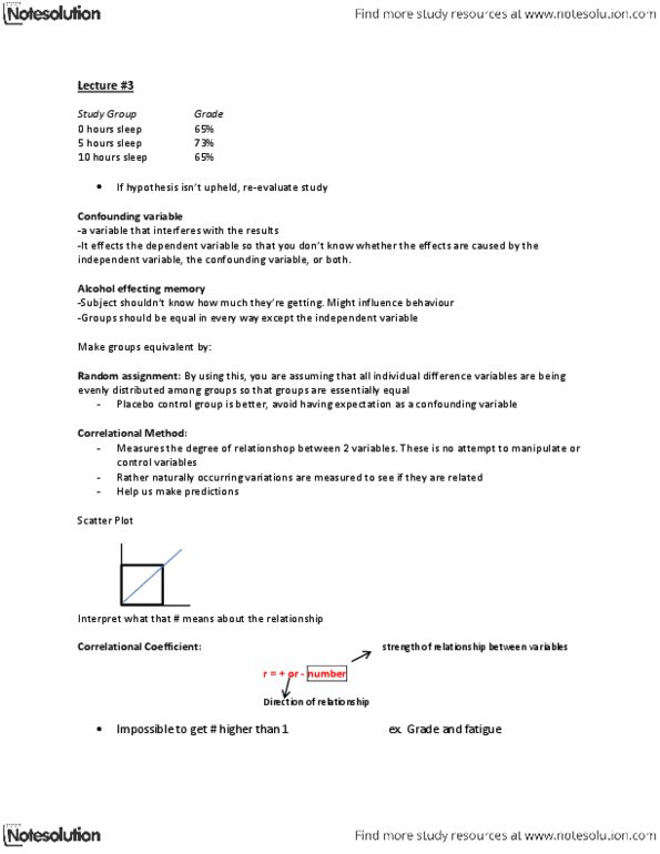 PSYC 1010 Lecture Notes - Confounding, Dependent And Independent Variables, Central Tendency thumbnail