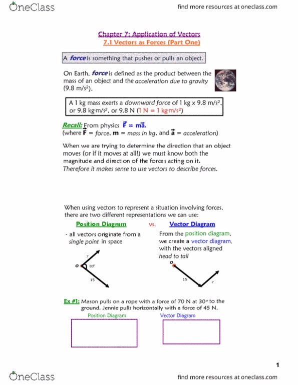 MAT134Y5 Lecture 12: Vectors As Forces Part 1 thumbnail