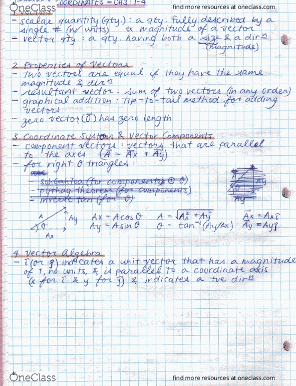 PHYA10H3 Chapter 3: Vectors and Coordinate Systems thumbnail