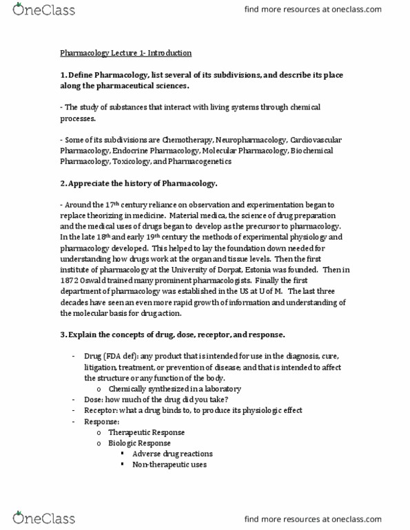 BIOLOGY 445 Lecture Notes - Lecture 1: Depressant, Alcohol Dehydrogenase, Vasodilation thumbnail