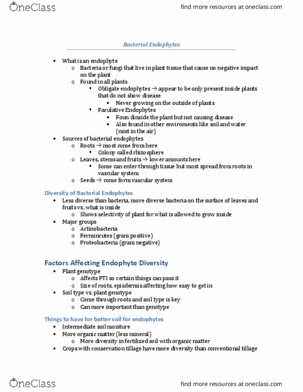 PBIO 4000 Lecture Notes - Lecture 7: Auxin, Nitrogenase, Lipopolysaccharide thumbnail