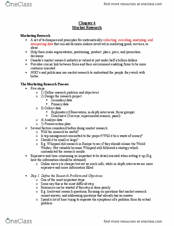 ADM 2320 Lecture Notes - Lecture 4: Small Business, Survey Data Collection thumbnail