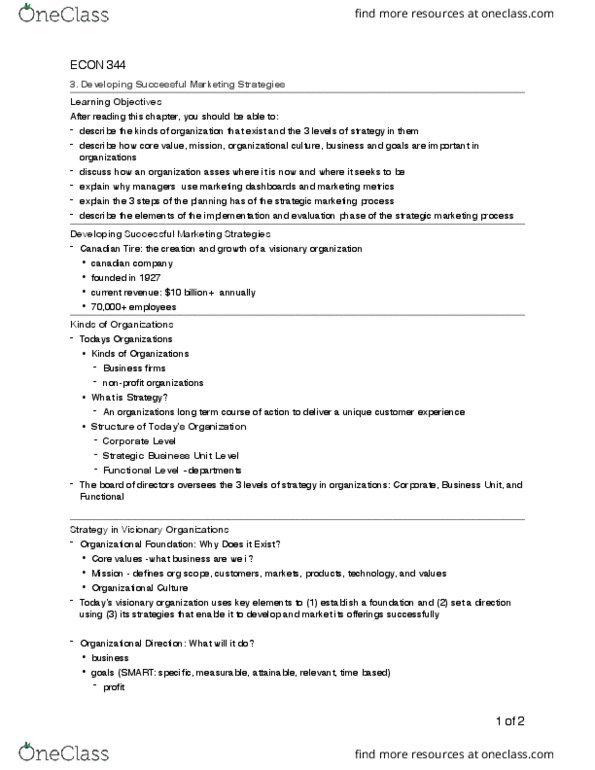 ECON344 Lecture Notes - Lecture 3: Boston Consulting Group, Marketing Performance Measurement And Management, Canadian Tire thumbnail