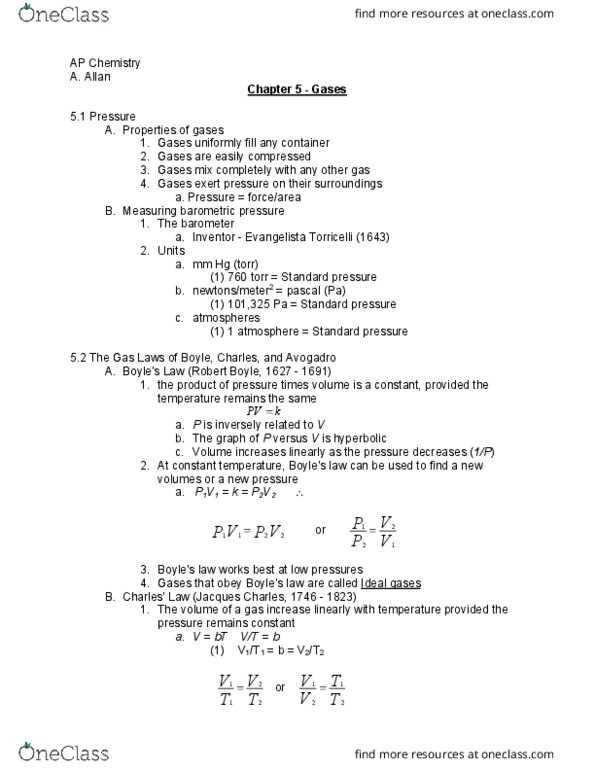 CHEM 112 Chapter Notes - Chapter 5: Sulfuric Acid, Root Mean Square, Hydroxy Group thumbnail