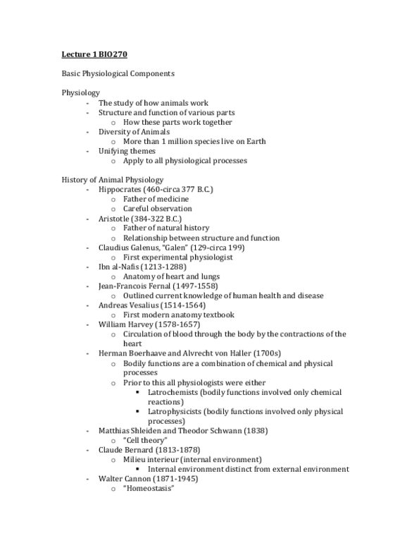 BIO270H1 Lecture Notes - List Of Compositions By Johann Sebastian Bach thumbnail