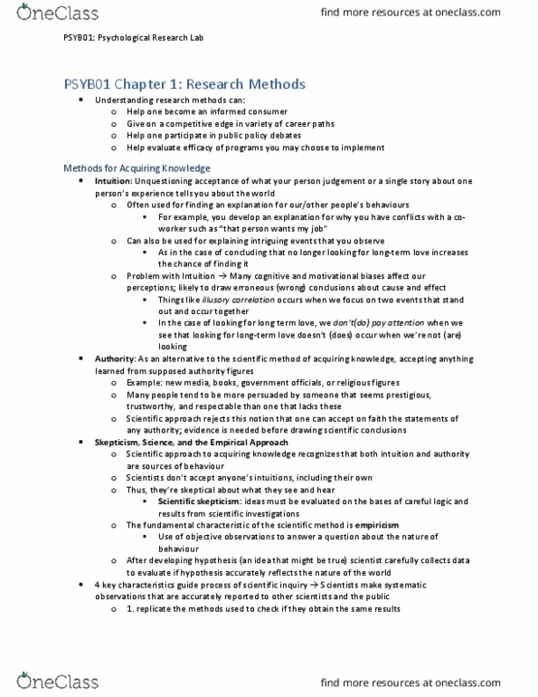 PSYB01H3 Chapter Notes - Chapter 1: Operant Conditioning, B. F. Skinner, Skeptical Movement thumbnail