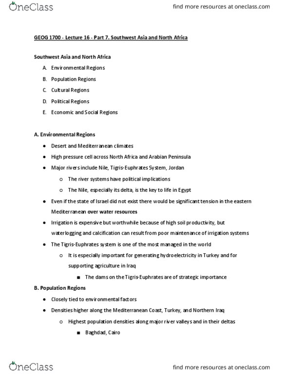 GEOG 1700 Lecture Notes - Lecture 16: Calcification, Hydroelectricity thumbnail