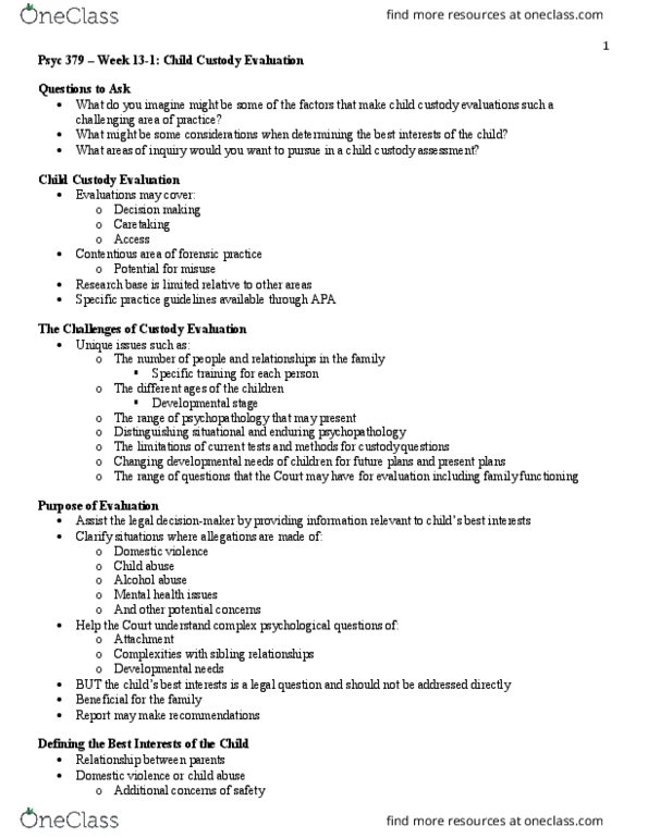 PSYC 379 Lecture Notes - Lecture 13: Independent Living, Developmental Disability, Bipolar Disorder thumbnail