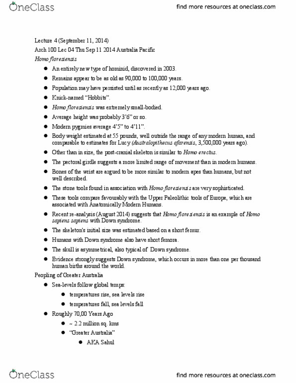 ARCH 100 Lecture Notes - Lecture 3: Polynesian Society, Breadfruit, Last Glacial Maximum thumbnail