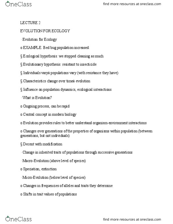 BSC 201 Lecture Notes - Lecture 3: Speciation, Brown Anole, Mosquito Lagoon thumbnail