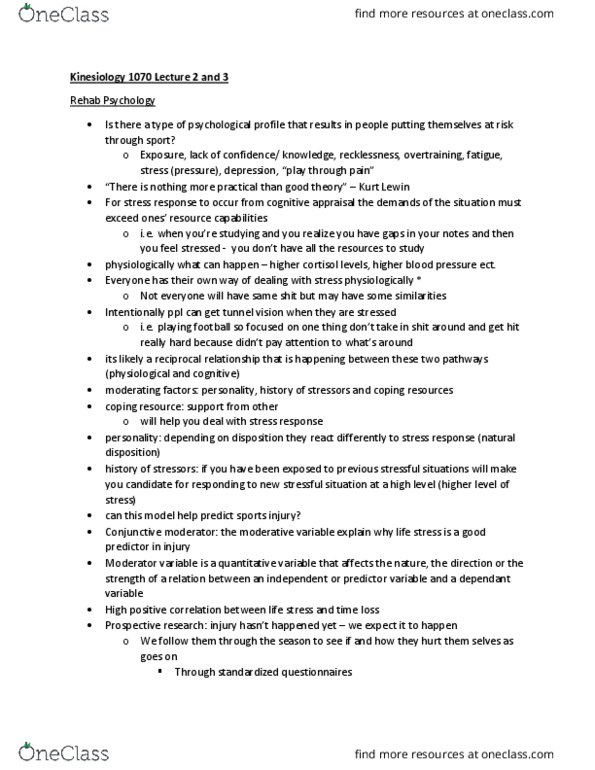 Kinesiology 1070A/B Lecture Notes - Lecture 2: Ethical Dilemma, Scientific Community, Supplementary Motor Area thumbnail