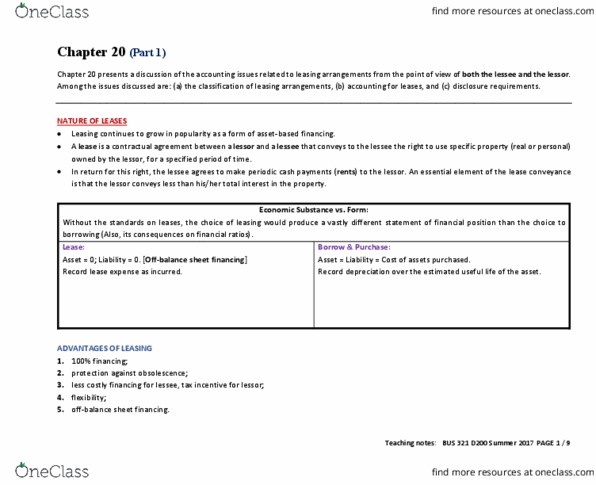 BUS 321 Lecture 20: Chapter 20 - Notes Part 1 [Blank] thumbnail