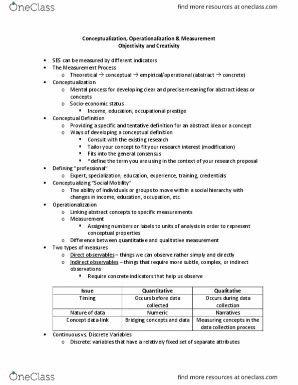 Sociology 2206A/B Lecture Notes - Lecture 4: Likert Scale, Sexual Orientation, Criterion Validity thumbnail