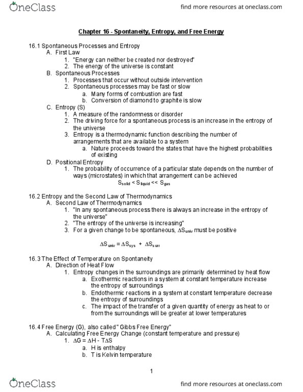 CHEM 112 Chapter Notes - Chapter 15: Joule, Reaction Quotient, Equilibrium Point thumbnail