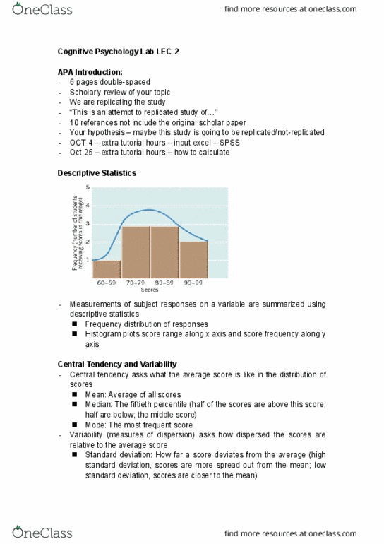 PSYC58H3 Lecture Notes - Lecture 2: Sphericity, Type I And Type Ii Errors, Dfs Furniture thumbnail