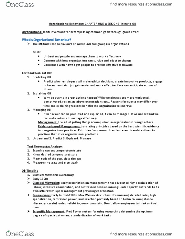 COMMERCE 1BA3 Lecture Notes - Lecture 1: Absenteeism, Corporate Social Responsibility, Total Quality Management thumbnail