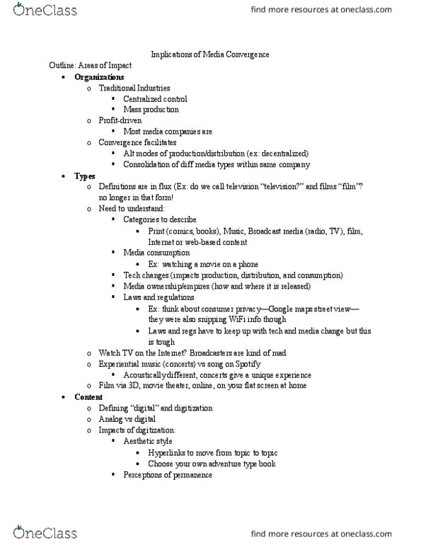 MSCR 1220 Lecture Notes - Lecture 3: Media Consumption, Spotify, Wi-Fi thumbnail