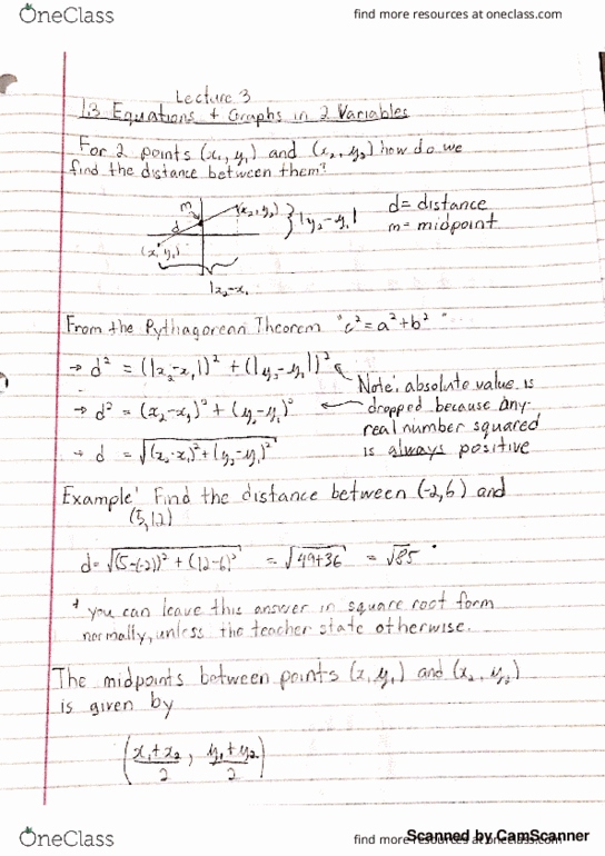 MATH 120 Lecture 3: MATH 120 - Lecture 3 - 1.3 Equations _ Graphs in 2 Variables thumbnail