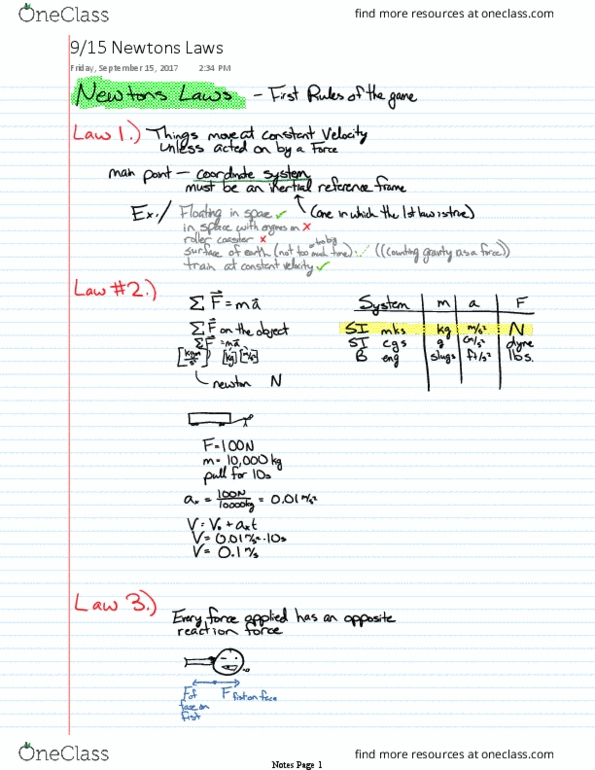 PHYS-216 Lecture 8: PHYS 216 Lecture 8: University Physics I: Newtons Laws thumbnail