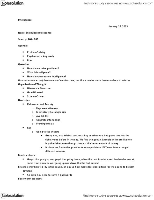 Psychology 1000 Lecture Notes - Criterion Validity, Wechsler Intelligence Scale For Children, Standard Deviation thumbnail