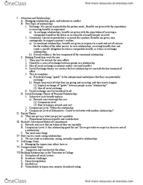 GEOG 102 Lecture Notes - Lecture 2: Social Exchange Theory thumbnail