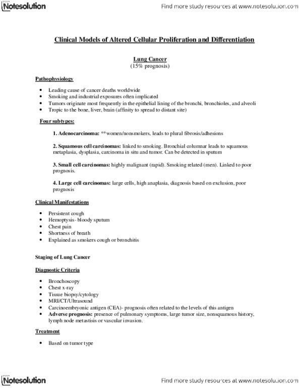 NURS 2090 Lecture Notes - Lactate Dehydrogenase, Aneuploidy, Itch thumbnail