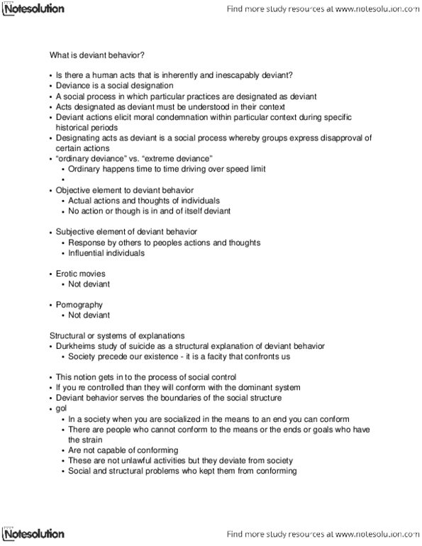 SOCY 122 Lecture Notes - Rivulets thumbnail