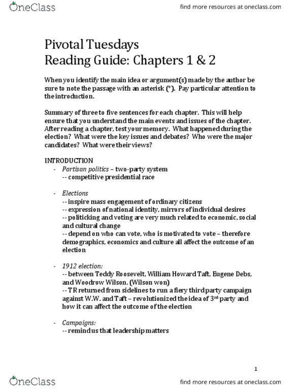 HIST 2112 Chapter Notes - Chapter 1-2: Eugene V. Debs, American Railway Union, Pullman Strike thumbnail