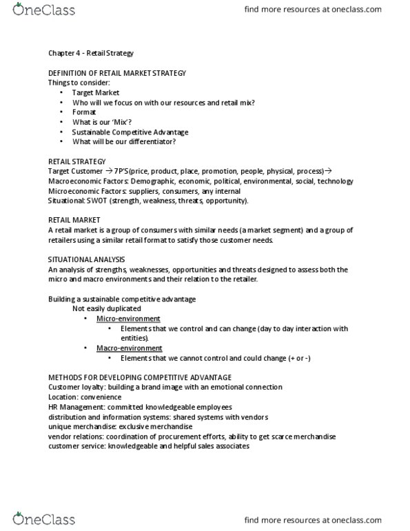 MGT 3230 Chapter Notes - Chapter 4: Mixto Esporte Clube, Swot Analysis, Business Cycle thumbnail