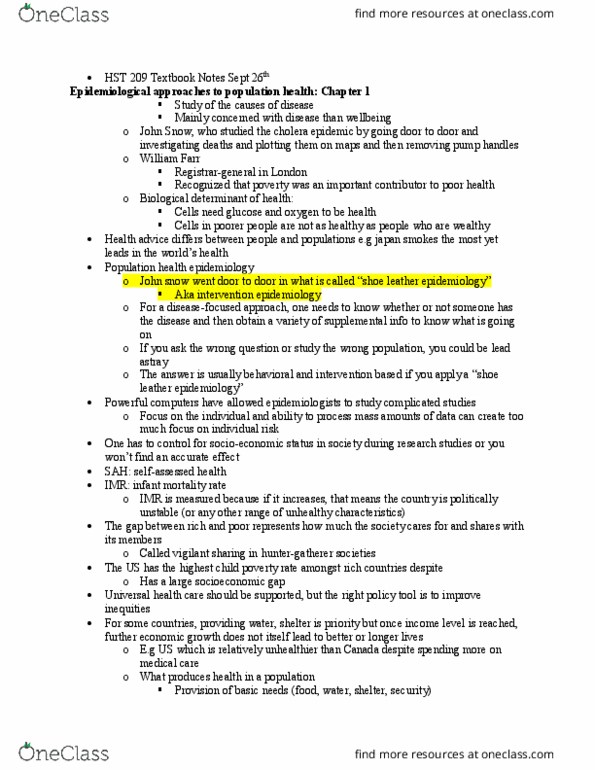 HST209H1 Chapter 1-2: HST209 Textbook Notes Sept 26th thumbnail