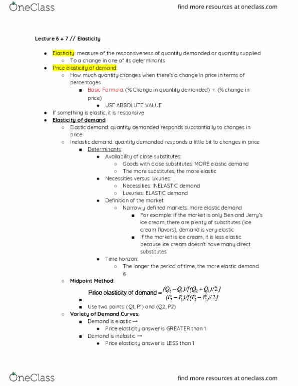 CAS EC 101 Lecture Notes - Lecture 6: Demand Curve thumbnail