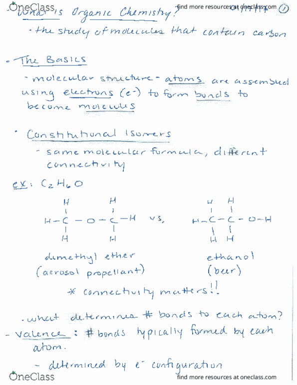 CHEM 2201 Lecture Notes - Lecture 1: Beur, Covalent Bond, System In Package thumbnail