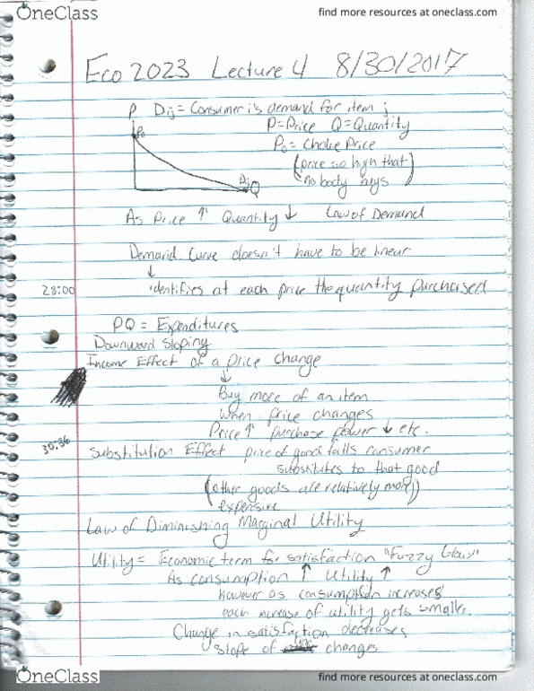 Class Notes for ECO 2023 at University of Central Florida (UCF)