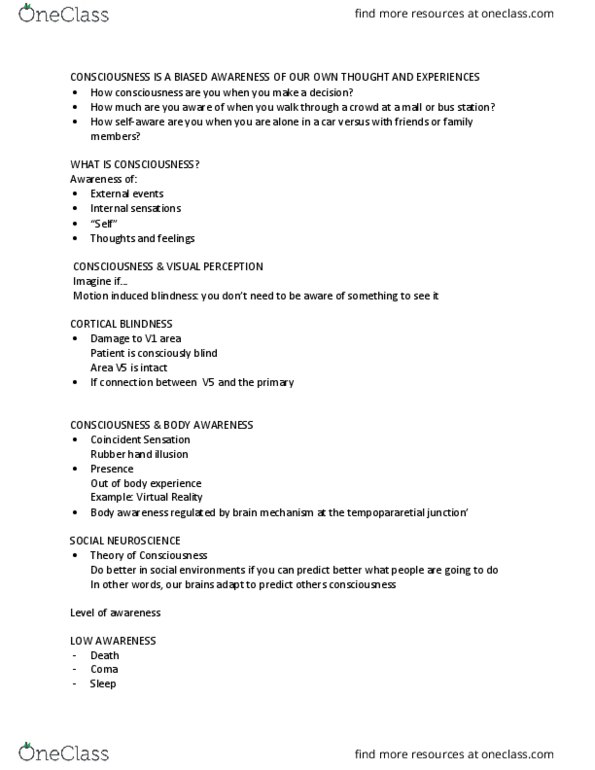 PSYC 101 Lecture Notes - Lecture 13: Implicit-Association Test thumbnail