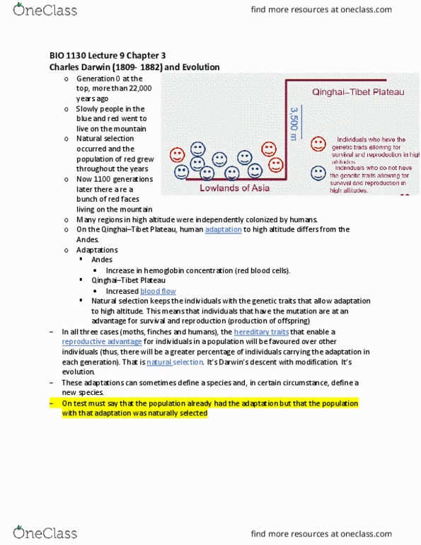 BIO 1130 Lecture 9: BIO 1130 Lecture 9 Chapter 3 thumbnail