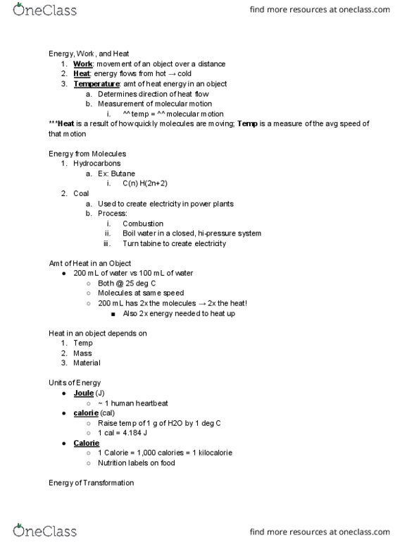 CHEM 1100 Lecture Notes - Lecture 7: Unix System Iii, Thermodynamics, Butane thumbnail