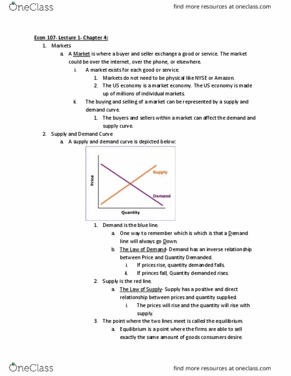ECON 201 Lecture Notes - Lecture 1: Demand Curve thumbnail