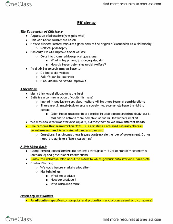 ECO100Y5 Lecture Notes - Lecture 3: Political Philosophy, Externality, Economic Surplus thumbnail