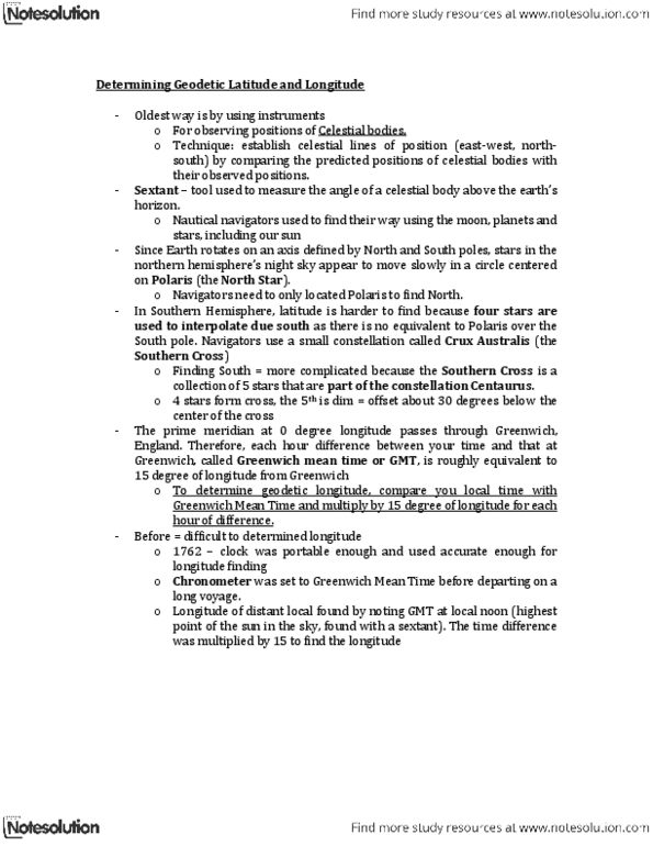 Geography 2122A/B Chapter Notes - Chapter 1: World Geodetic System, Quadrilateral, Metonic Cycle thumbnail