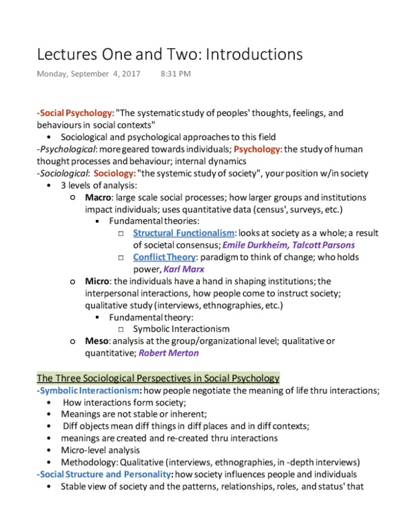 SOCPSY 2YY3 Lecture 1: Lectures One and Two: Introductions thumbnail