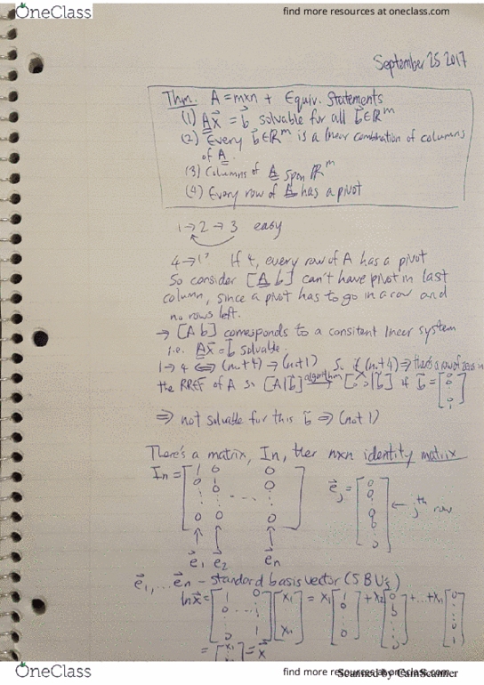 MAT223H1 Lecture 8: Identity Matrix and Standard Basis Vector thumbnail