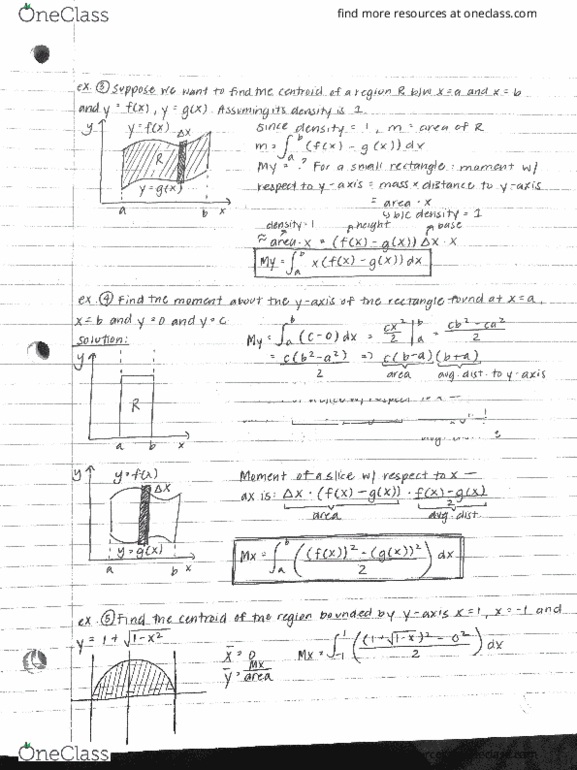 MATH 141 Lecture Notes - Lecture 3: Centroid thumbnail