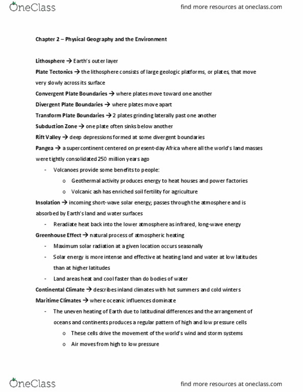 GEOG120 Chapter Notes - Chapter 2: Plate Tectonics, Divergent Boundary, Volcanic Ash thumbnail