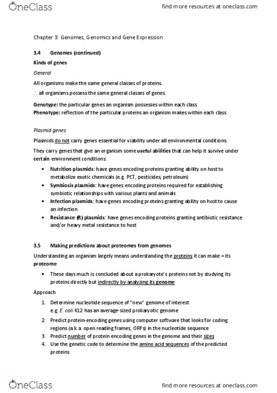 MICB 201 Lecture Notes - Lecture 6: Metal Resistance, Antimicrobial Resistance, Proteome thumbnail