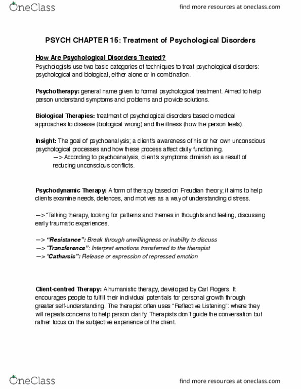 PSYC 200 Lecture Notes - Lecture 15: Cognitive Therapy, Operant Conditioning, Trepanning thumbnail