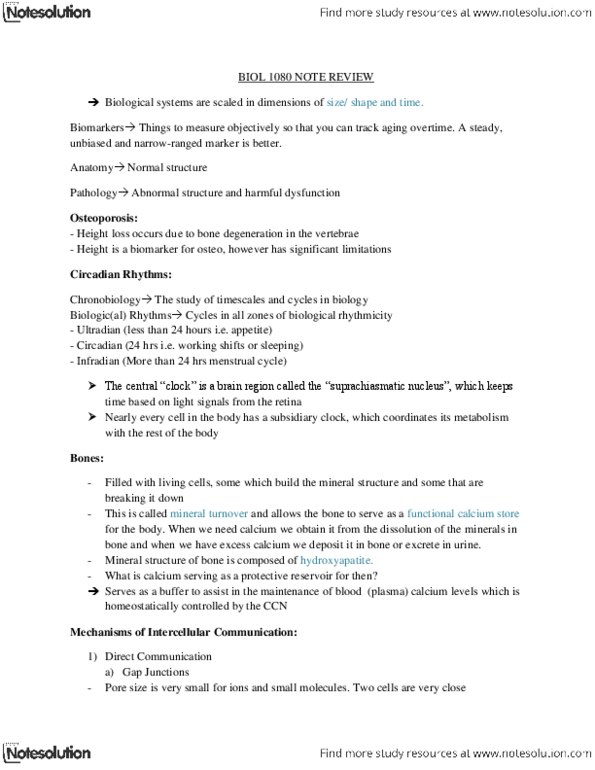 BIOL 1080 Chapter Notes -Cyclic Adenosine Monophosphate, Schwann Cell, Microglia thumbnail