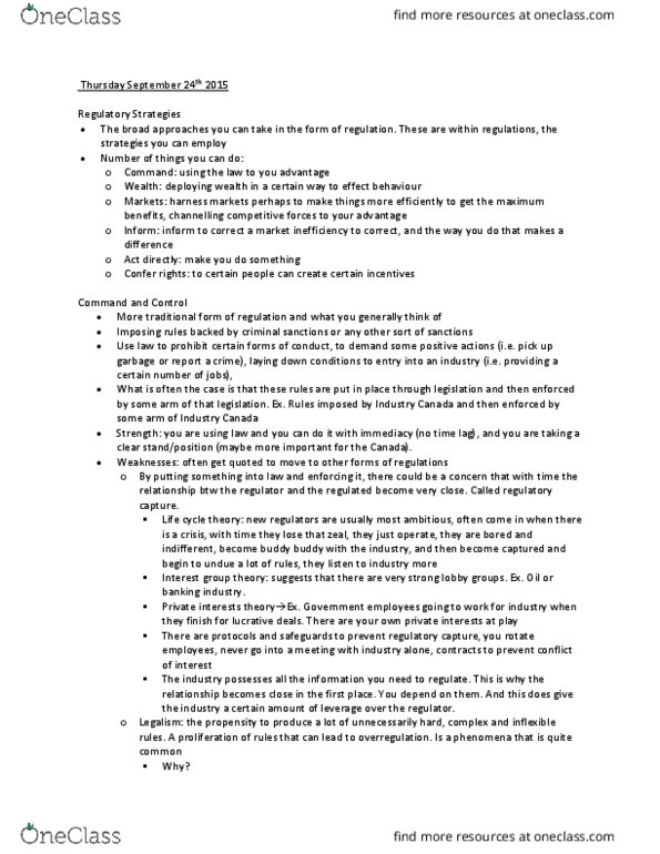 PAP3902 Lecture Notes - Lecture 1: Buddy Buddy, Regulatory Capture, Choice Architecture thumbnail