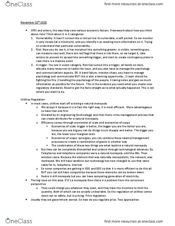 PAP3902 Lecture Notes - Lecture 8: Natural Monopoly, Monopolistic Competition, Advantageous thumbnail