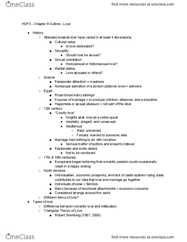 HDFS 1060 Chapter Notes - Chapter 8: Elaine Hatfield, Ellen S. Berscheid, Platonic Love thumbnail