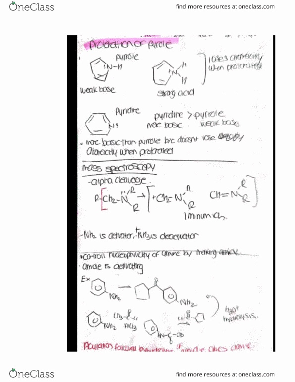 CHEM 2020 Lecture 20: protection of pyrole thumbnail